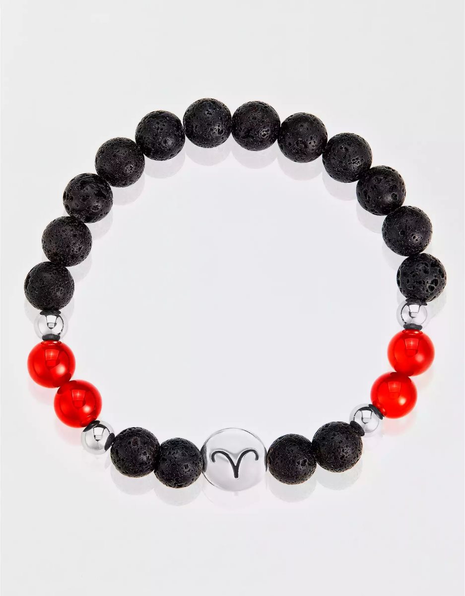 Bijoux American Eagle Zodiac Bead Bracelet Rouge Homme | UPB-55911339